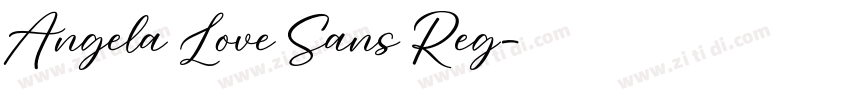 Angela Love Sans Reg字体转换